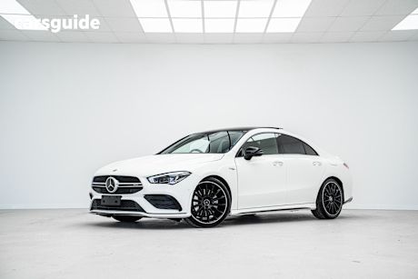 White 2021 Mercedes-Benz CLA-Class Coupe CLA35 AMG 4WD