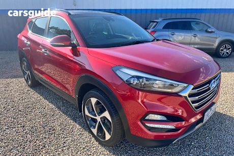 Red 2016 Hyundai Tucson Wagon Highlander (Awd)