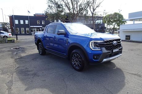 Blue 2025 Ford Ranger Ute Tray WILDTRAK 4X4