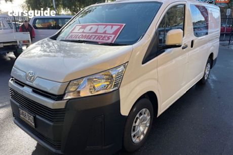 White 2022 Toyota HiAce Van Lwb