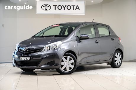 Grey 2014 Toyota Yaris Hatchback Yrs