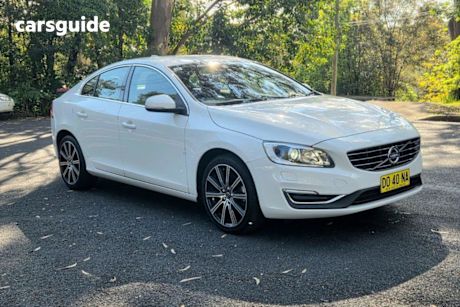 White 2016 Volvo S60 Sedan T4 KINETIC F