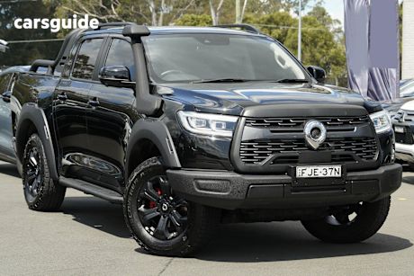 Black 2023 GWM UTE Ute Tray CANNON XSR 4X4