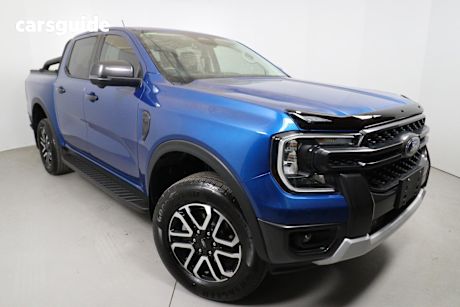 Blue 2022 Ford Ranger Ute Tray SPORT 4X4