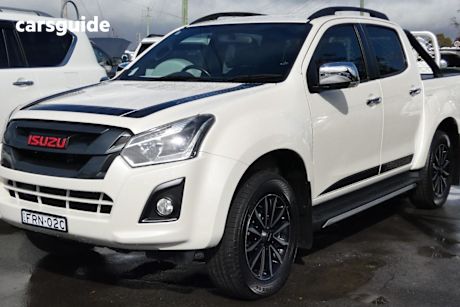 White 2019 Isuzu D-MAX Crew Cab Utility X-Rider Limited Edition (4X4)