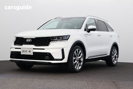 White 2021 Kia Sorento SUV GT-LINE F