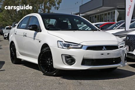 White 2017 Mitsubishi Lancer Sedan BLACK EDITION F
