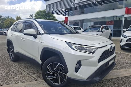 White 2019 Toyota RAV4 Wagon Gxl 2Wd Hybrid