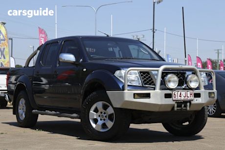 Blue 2006 Nissan Navara Dual Cab Pick-up St-X (4X4)