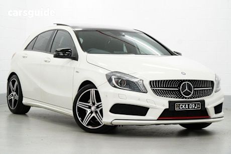 White 2014 Mercedes-Benz A-CLASS Hatch A250 SPORT F