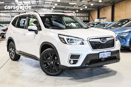 White 2019 Subaru Forester SUV 2.5I PREMIUM 4WD