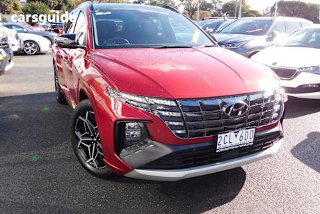 Red 2021 Hyundai Tucson Wagon Highlander N Line (Awd)