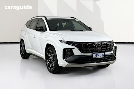 White 2022 Hyundai Tucson Wagon Elite N Line (Fwd)