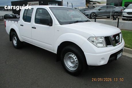 White 2012 Nissan Navara Dual Cab Pick-up Rx (4X4)