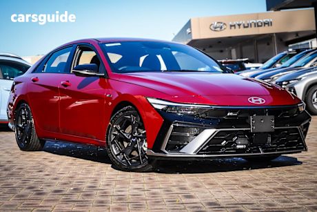 Red 2025 Hyundai I30 Sedan N Line