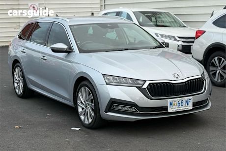 Silver 2021 Skoda Octavia Wagon 110 Tsi Ambition
