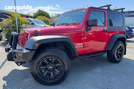 Red 2009 Jeep Wrangler SUV SPORT 4X4