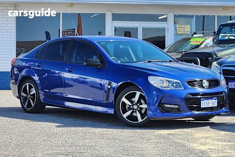 Blue 2016 Holden Commodore Sedan SV6 BLACK R