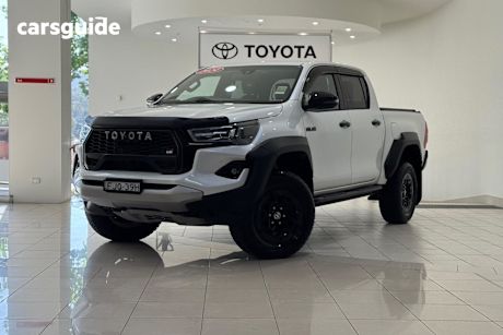 White 2024 Toyota Hilux Ute Tray GR SPORT 4X4