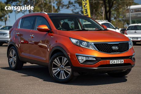 Orange 2014 Kia Sportage SUV PLATINUM 4X4