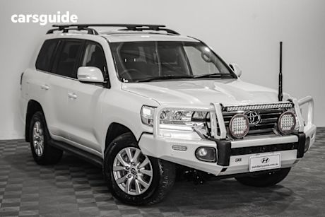 White 2019 Toyota Landcruiser Wagon Lc200 Vx (4X4)