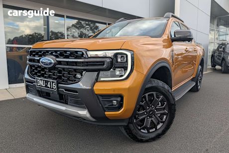 Yellow 2024 Ford Ranger Ute Tray WILDTRAK 4X4