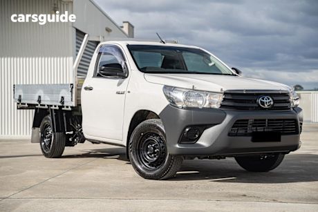 White 2021 Toyota Hilux Cab Chassis Workmate