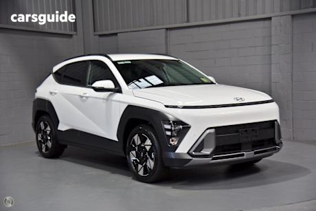 White 2025 Hyundai Kona SUV HYBRID ELITE F