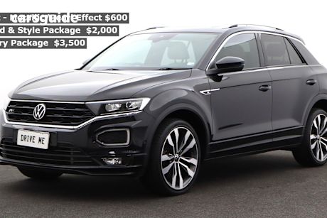 Black 2021 Volkswagen T-ROC SUV 140TSI SPORT 4WD