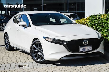 White 2019 Mazda Mazda3 Hatch G25 GT F