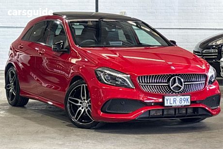 Red 2017 Mercedes-Benz A-CLASS Hatch A200 F