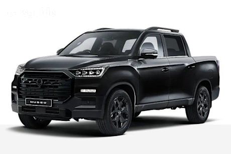 Black 2025 Kgm Musso Crew Cab Pickup Ultimate