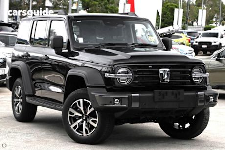Black 2025 GWM Tank 300 SUV ULTRA HYBRID 4X4