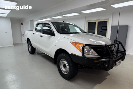 White 2014 Mazda BT-50 Dual Cab Utility Xt (4X4)