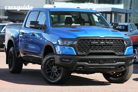 Blue 2025 Ram 1500 Crew Cab Utility Rebel Hurricane