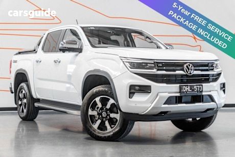 White 2024 Volkswagen Amarok Ute Tray TDI600 STYLE 4X4
