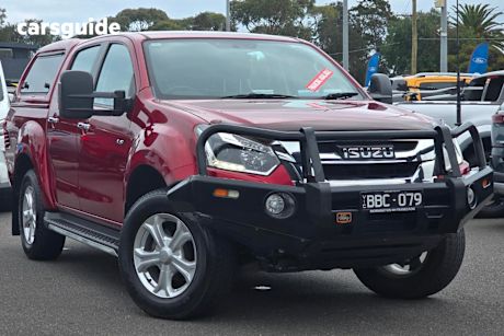 Red 2019 Isuzu D-MAX Crew Cab Utility Ls-U (4X4)