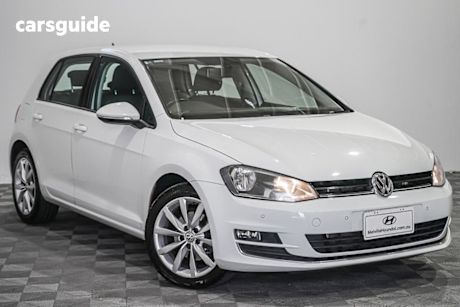 White 2013 Volkswagen Golf Hatchback 103 Tsi Highline
