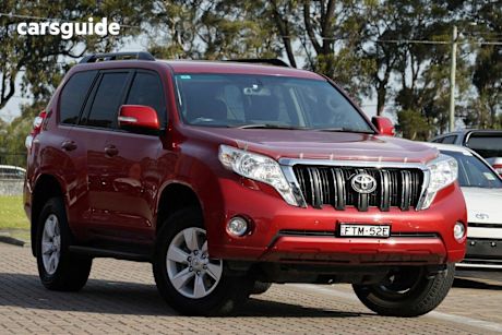 Red 2015 Toyota Landcruiser Prado SUV GXL 4X4
