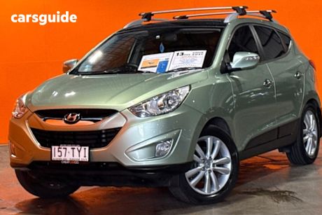 Green 2010 Hyundai IX35 Wagon Highlander (Awd)