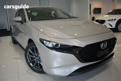 Beige 2025 Mazda 3 Hatchback G20 Evolve