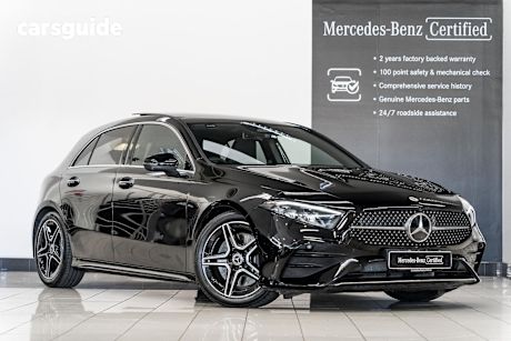 Black 2025 Mercedes-Benz A-CLASS Hatch A250 4WD