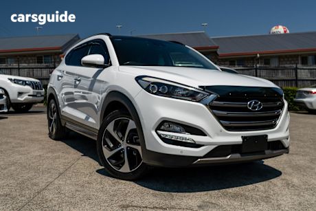 White 2016 Hyundai Tucson SUV HIGHLANDER 4X4