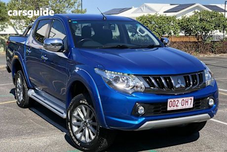 Blue 2018 Mitsubishi Triton Dual Cab Utility Gls (4X4)