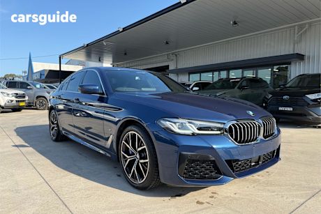 Blue 2022 BMW 530D Sedan M Sport Lci
