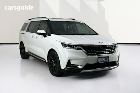 White 2021 Kia Carnival Wagon Platinum