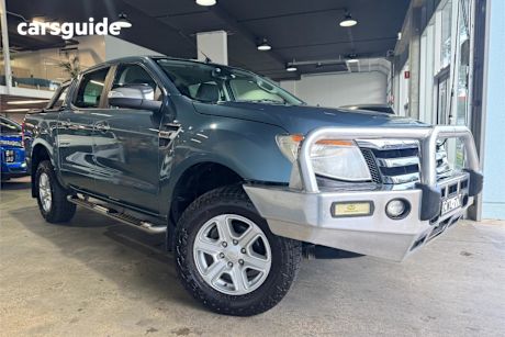 Blue 2014 Ford Ranger Ute Tray XLT 4X4