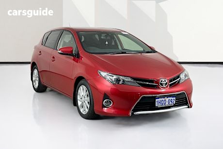Red 2013 Toyota Corolla Hatchback Ascent Sport