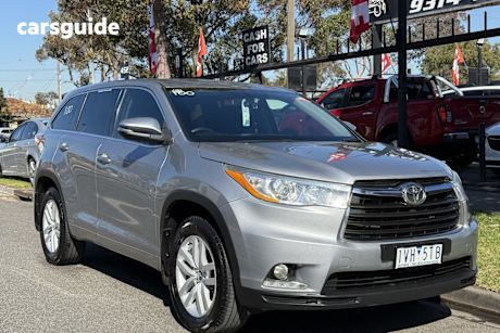 Silver 2016 Toyota Kluger Wagon Gx (4X2)