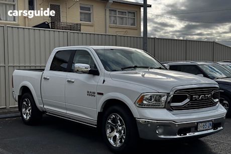 White 2019 Ram 1500 Ute Tray LARAMIE 4X4